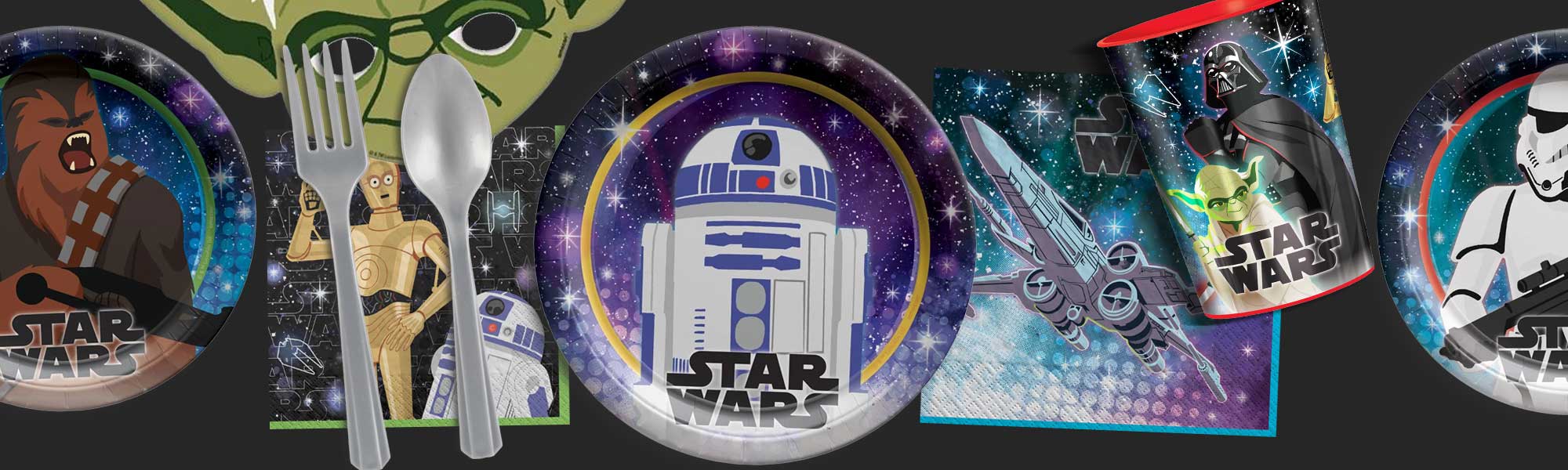 thumbnail image 2 of Star Wars Galaxy 7" Round Paper Plates - 8ct 2 of 12