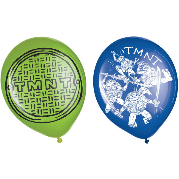 TMNT Latex Balloons 12" (6-Pieces) Latex Balloons