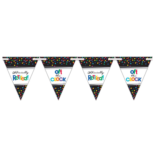 Officially Retired Pennant Jointed Banner Banners