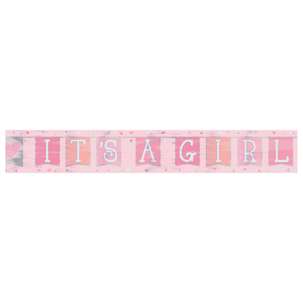 ITS A GIRL Jointed Banner Banners
