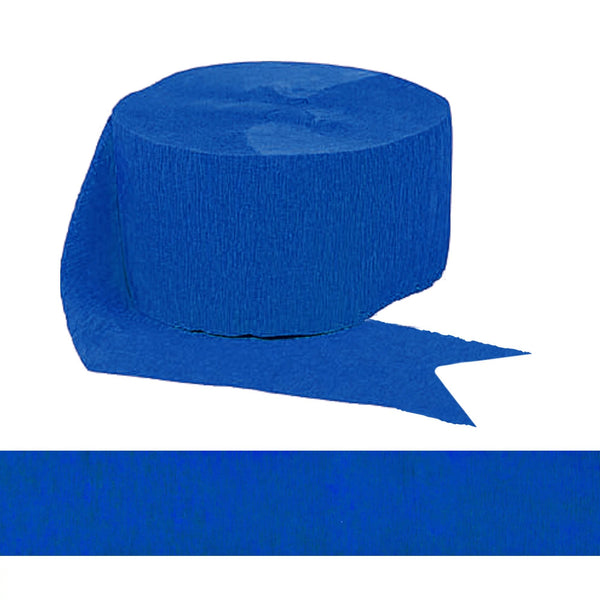 Streamers Royal Blue Crepe Paper Streames 81 ft Streamers
