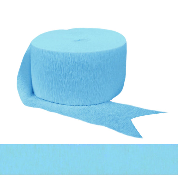 Streamers Caribbean Blue Crepe Paper Streames 81 ft Streamers