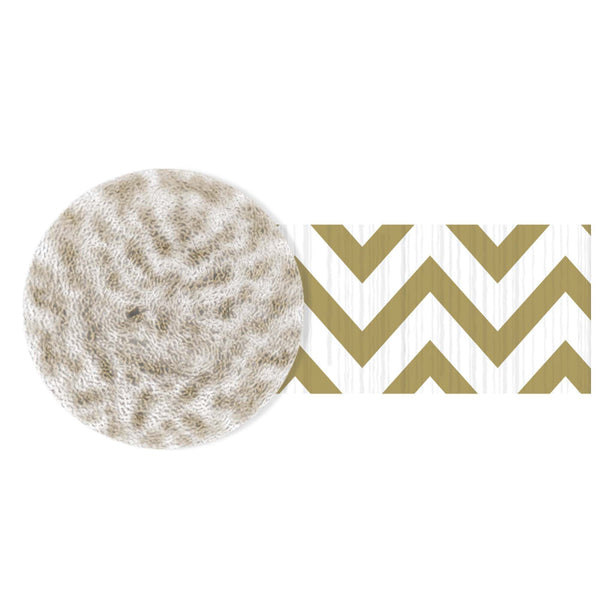 Gold Chevron Crepe Paper Streamer 81'