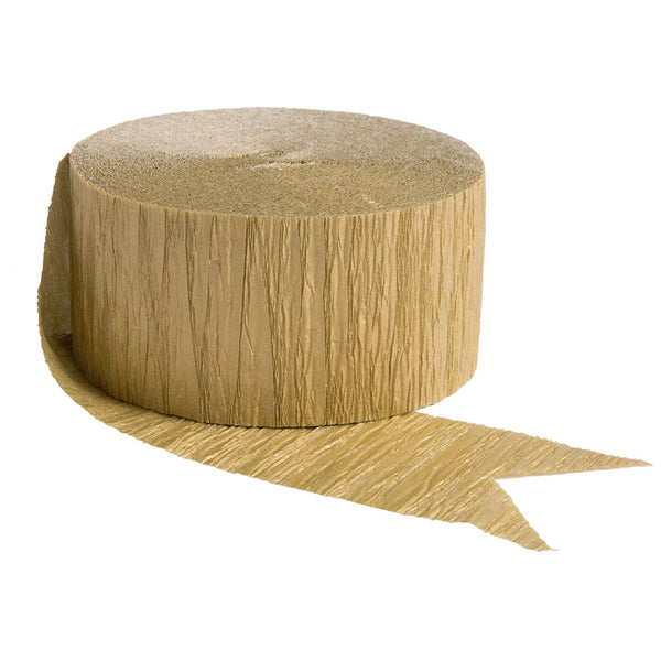 Streamers Gold Crepe Paper Streames 81 ft Streamers