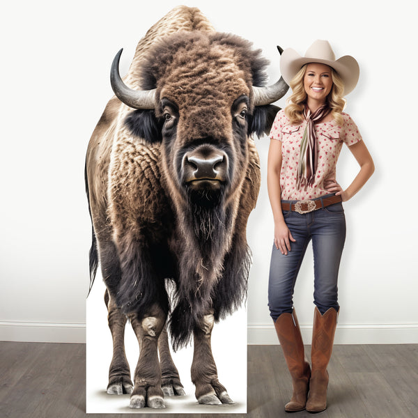 Bison Cardboard Cutout
