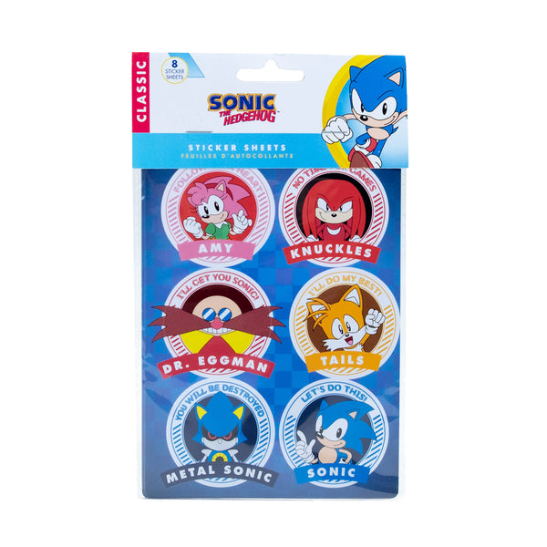 Sonic the Hedgehog Sticker Sheets (Pack of 8)