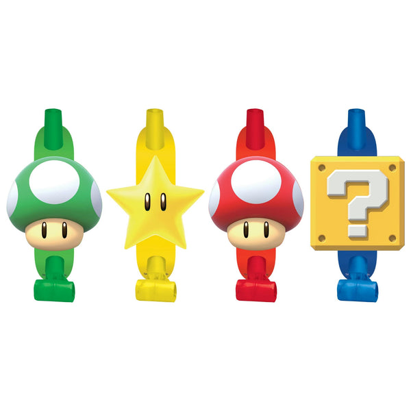 Super Mario Blowouts (8-Piece Kit) Favors