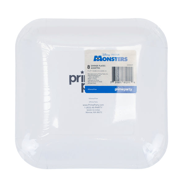 Monsters Inc. Dinner Plates– 9 Inch (Pack of 8)