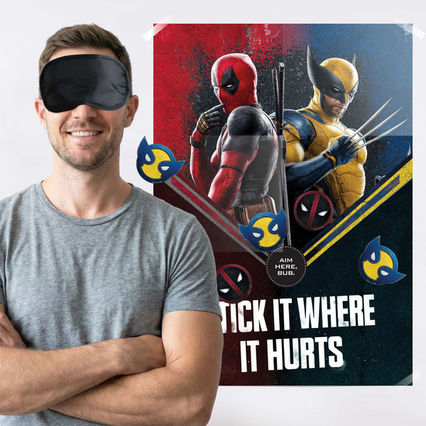 Deadpool Wolverine Pin-the-Tail Game
