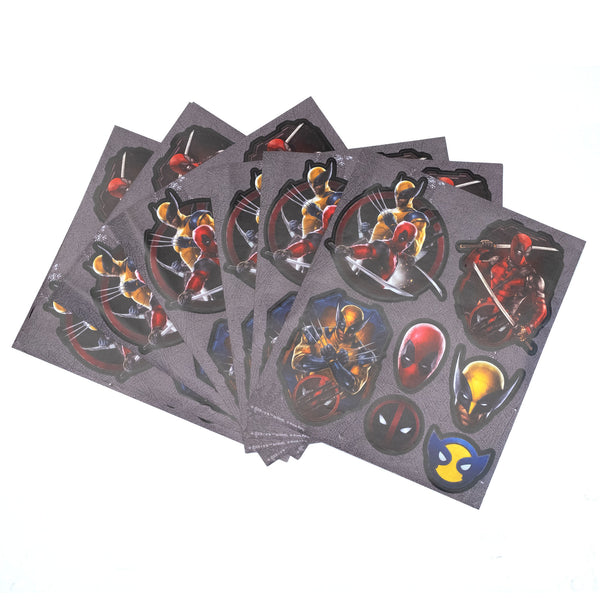 Deadpool Wolverine Sticker Sheets (Pack of 8)