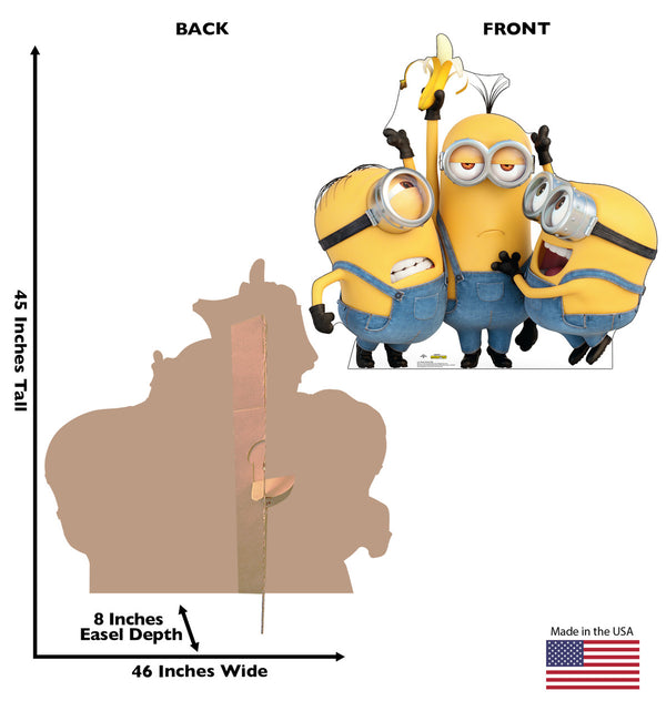 Minions Life-size Cardboard Cutout - Stuart, Kevin & Bob