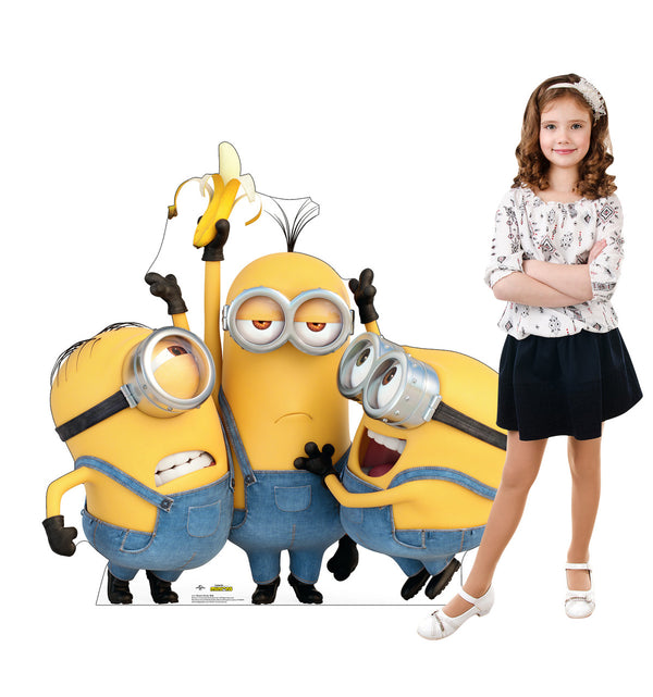Minions Life-size Cardboard Cutout - Stuart, Kevin & Bob