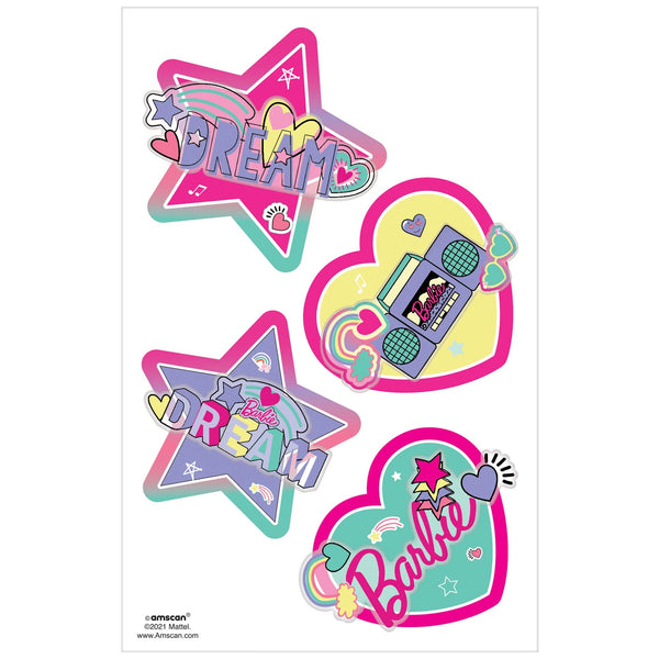 Barbie Dream Together 3D Tattoos (4-Piece Kit) Favors