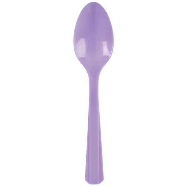 Plastic Spoons Lavender (20-Pieces) Cutlery