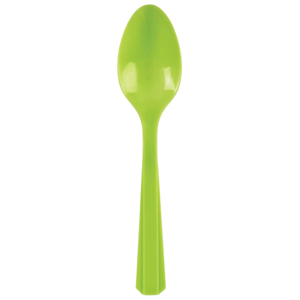 Plastic Spoons Kiwi (20-Pieces) Cutlery