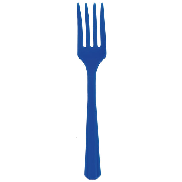 Plastic Forks Bright Royal Blue (20-Pieces) Cutlery