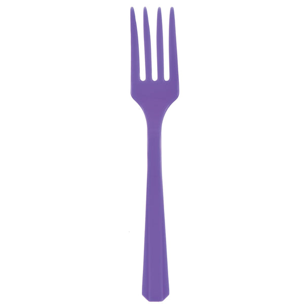 Plastic Forks NW Purple (20-Pieces) Cutlery