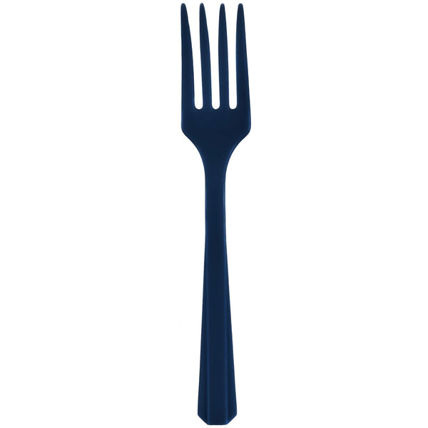 Plastic Forks Navy Blue (20-Pieces) Cutlery