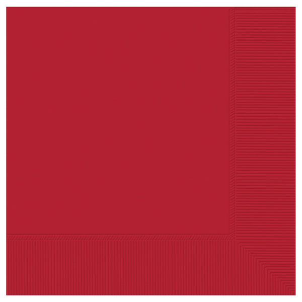 Beverage Napkins Apple Red 3-Ply (Set of 20) Napkins