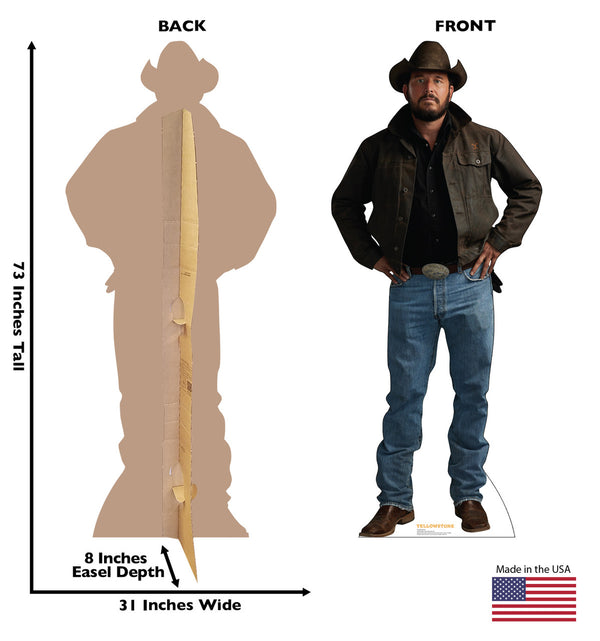Rip Life-Size Cardboard Cutout – Yellowstone (view 2)