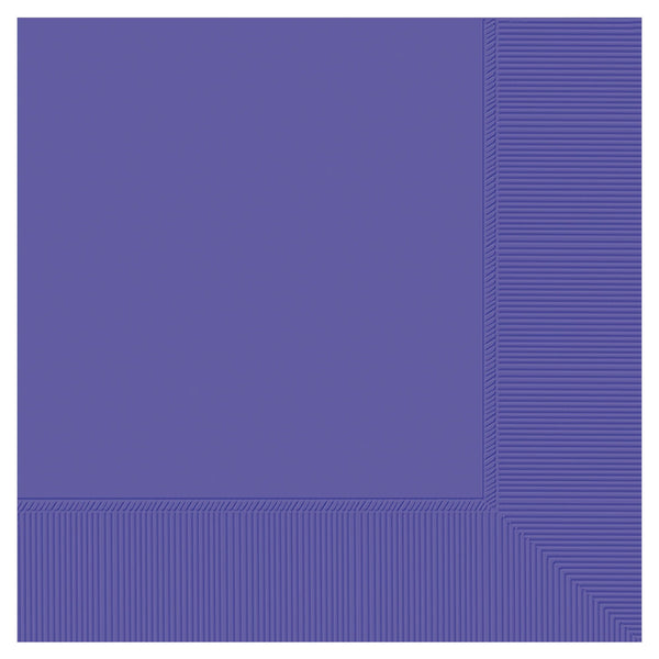 Beverage Napkins Purple 3-Ply (Set of 20) Napkins