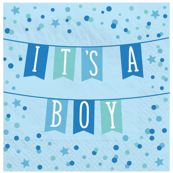 It's a Boy Lunch Napkins (16 pack)
