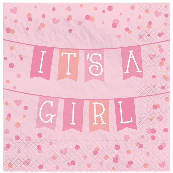 It's a Girl Lunch Napkins (16 pack)