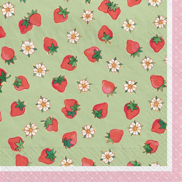 Strawberry Shortcake Lunch Napkins 3-Ply (Set of 16) Napkins