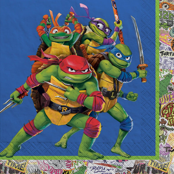 TMNT Lunch Napkins 3-Ply (Set of 16) Napkins