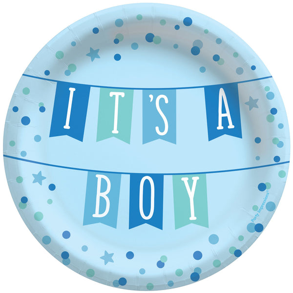 IT'S A BOY 7" Dessert Plates (Set of 8)