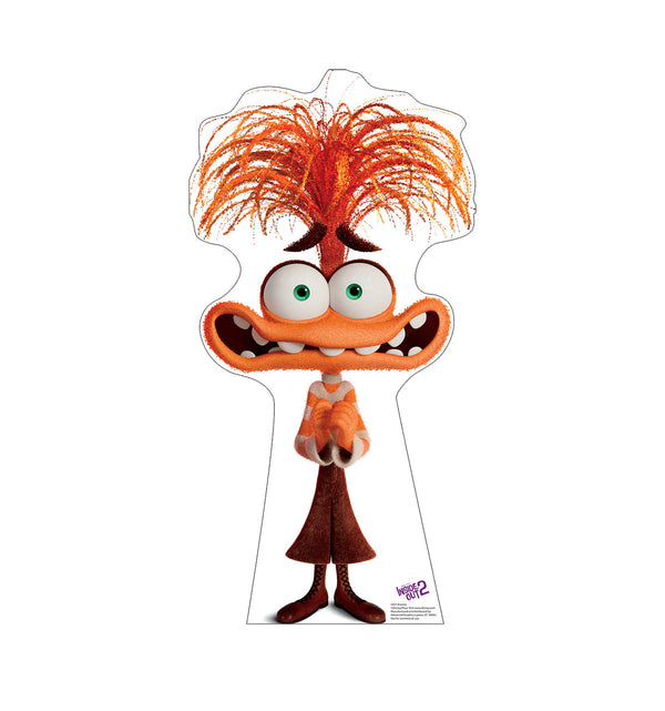Anxiety cardboard cutout from Disney Pixar Inside Out 2, 32 inches tall