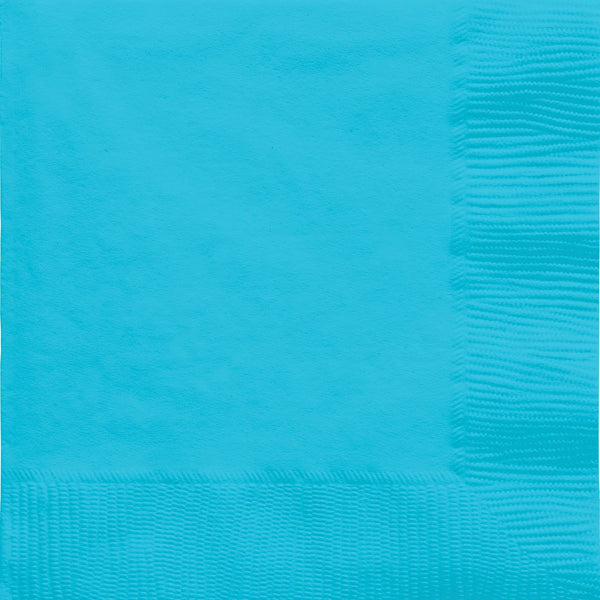 Beverage Napkins Caribbean Blue 3-Ply (Set of 32) Napkins