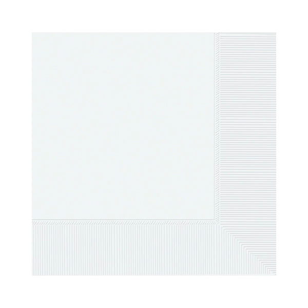 Beverage Napkins Frosty White 3-Ply (Set of 40) Napkins