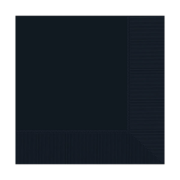 Beverage Napkins Jet Black 3-Ply (Set of 40) Napkins