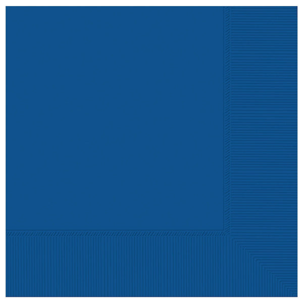 Beverage Napkins Bright Royal Blue 3-Ply (Set of 50) Napkins