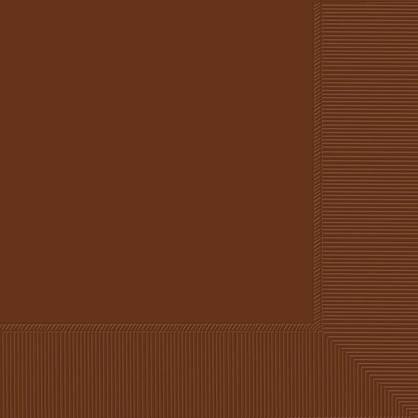 Beverage Napkins Chocolate Brown 3-Ply (Set of 40) Napkins