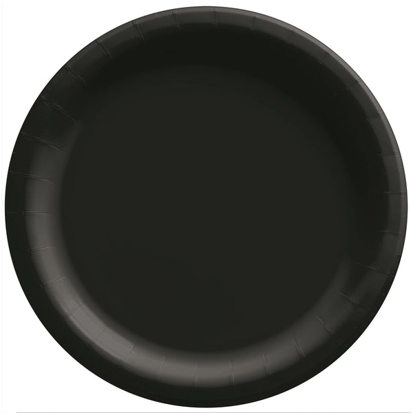 Dinner Plates Black 9" Round (Set of 20) Plates