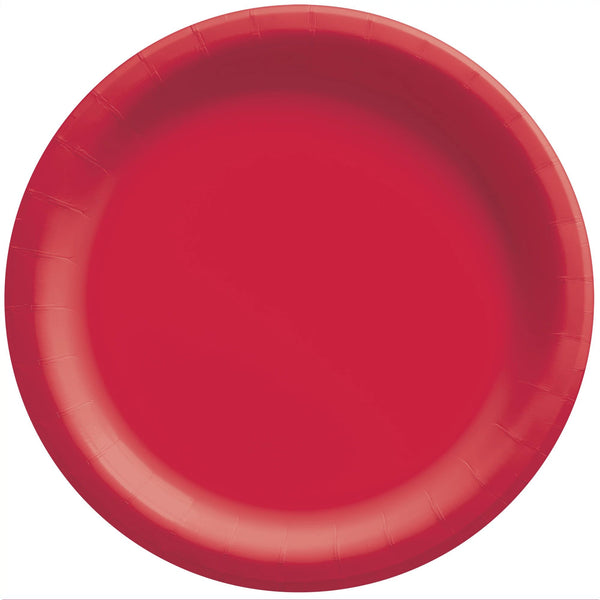 Dinner Plates Red 9" Round (Set of 20) Plates