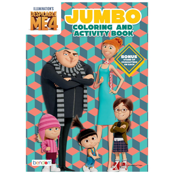 Despicable Me 4 Jumbo Coloring Book Games & Activities