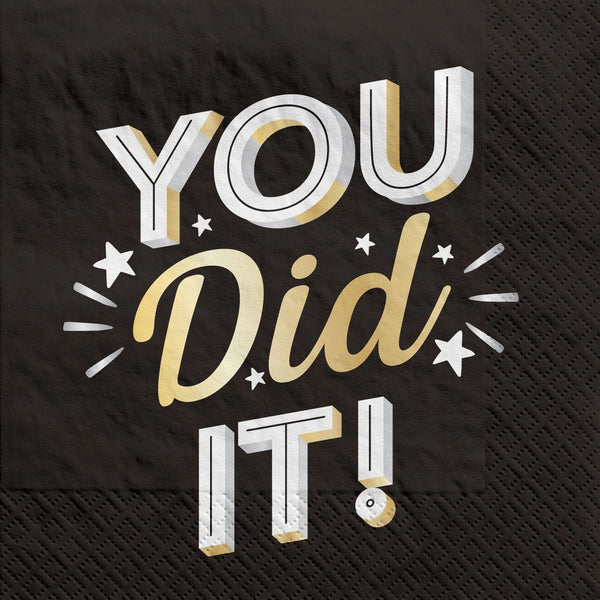 You Did It Graduation Beverage Napkins (20 Pack)