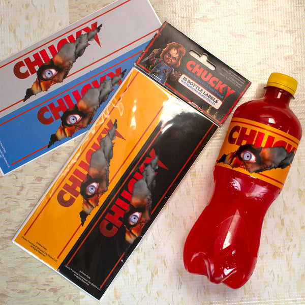 Chucky Water Bottle Labels (Pack of 16)