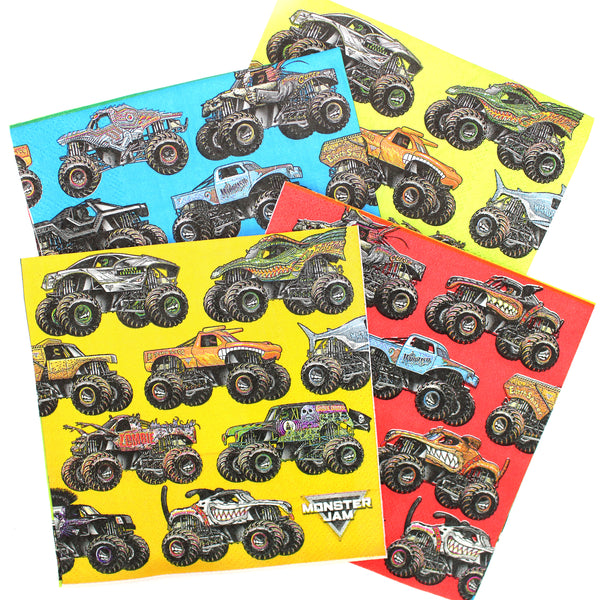 Monster Jam Beverage Napkins (Pack of 16)