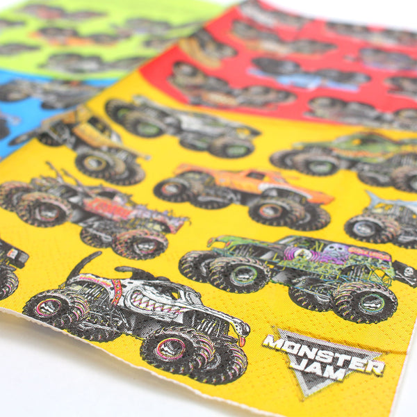 Monster Jam Beverage Napkins (Pack of 16)