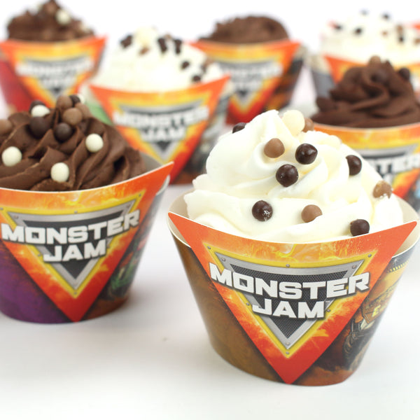 Monster Jam Cupcake Wrappers (Pack of 12)