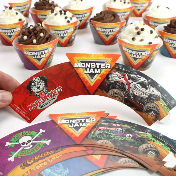 Monster Jam Cupcake Wrappers (Pack of 12)