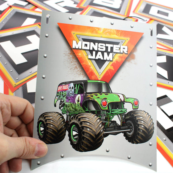 Monster Jam "Happy Birthday" Jointed Flag Banner