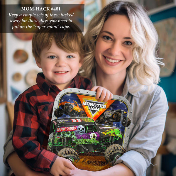 Monster Jam 9" Dinner Plates (Pack of 8)