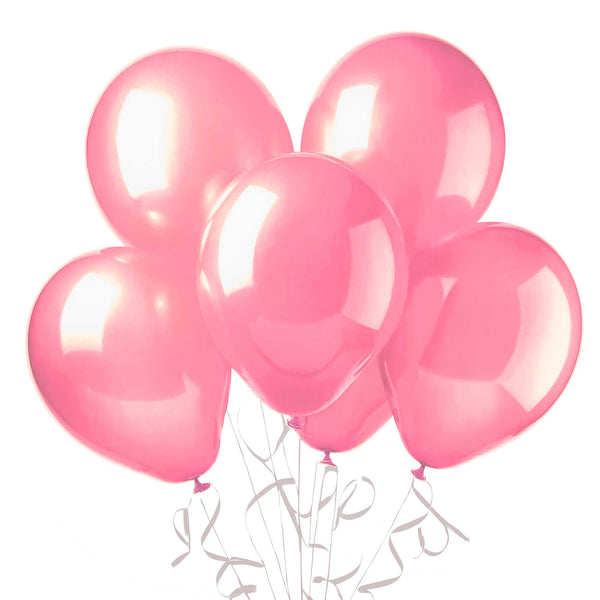 Brighten up your celebration with this gorgeous bundle of pink pearlized latex balloons! With their smooth, glossy finish and rich color, these balloons add a touch of elegance and fun to any party setting. Perfect for birthday parties, themed events, or photo backdrops, their vibrant shine complements a wide range of decorations—especially Barbie-themed celebrations. Tie them to chairs, group them into a bouquet, or let them float freely for a playful pop of color that’s as festive as it is fabulous.