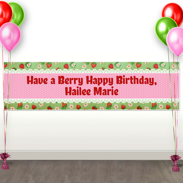 Strawberry Personalized Banner