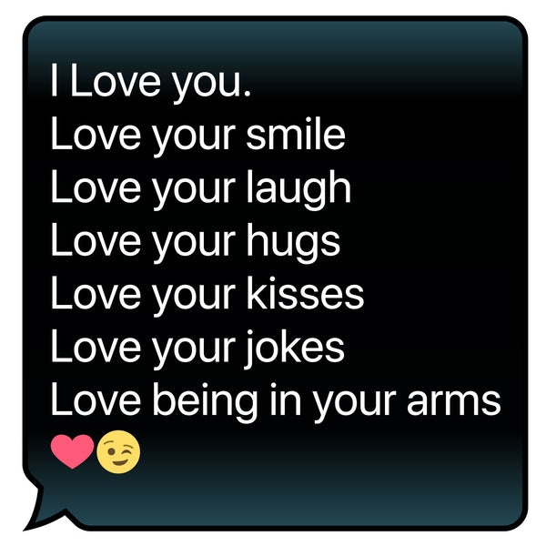 Personalized Text Message Hanging Wall Art